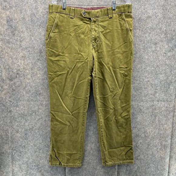 Meyers Modern Pants Men's 34x36 Adult Green Chinos Pockets Outdoors Button
